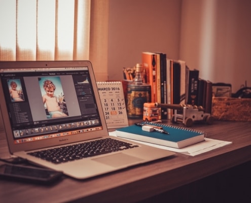 Online photo editing background change